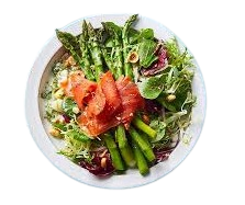 Asparagus Smoked Salmon Salad 