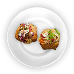 Baked Potato With Any 2 Topping 